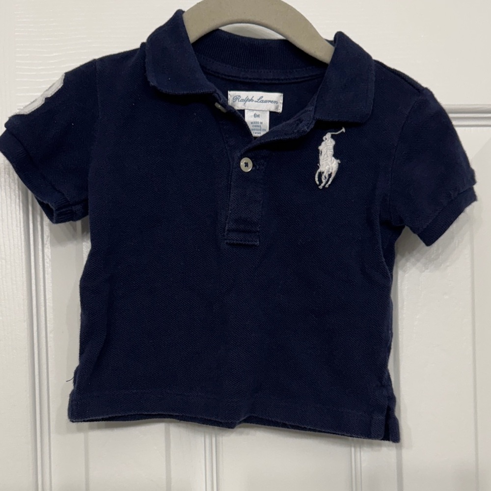 Ralph Lauren Navy Polo Shirt for Baby